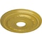 Ekena Millwork Federal Ceiling Medallion (Fits Canopies up to 8 1/2"), 15 3/8"OD x 3 5/8"ID x 1"P, Rich Gold CM15FERGS - alternate 2
